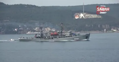 Rus askeri kurtarma gemisi Epron, Çanakkale Boğazı’ndan geçti | Video