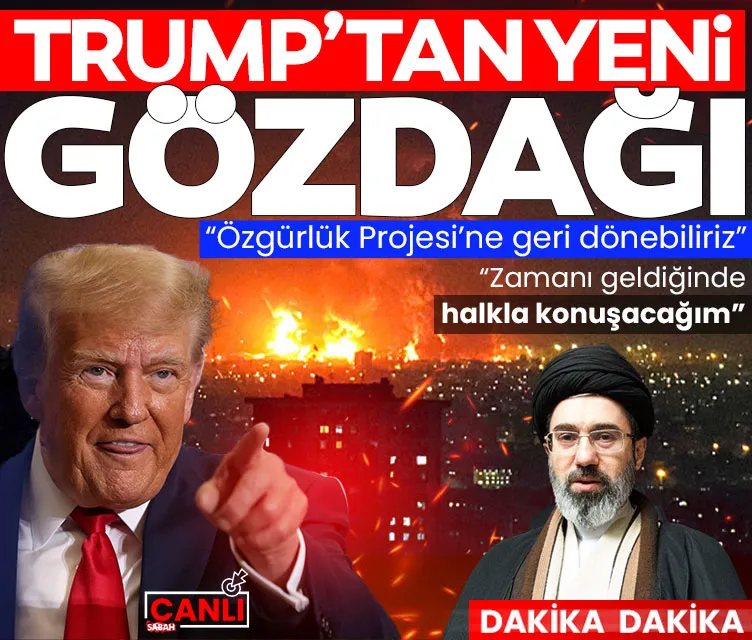 SON DAKİKA| Trump’tan yeni gözdağı: “Özgürlük Projesi’ne geri dönebiliriz”, İran Lideri Hamaney’den açıklama: “Zamanı geldiğinde halkla konuşacağım” SON DAKİKA| Trump’tan yeni gözdağı: “Özgürlük Projesi’ne geri dönebiliriz”, İran Lideri Hamaney’den açıklama: “Zamanı geldiğinde halkla konuşacağım”