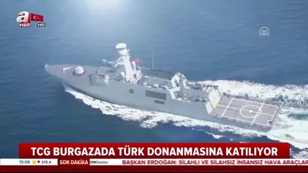 MİLGEM Projesi’nin üçüncü gemisi TCG Burgazada (F-513) bugün hizmete başladı