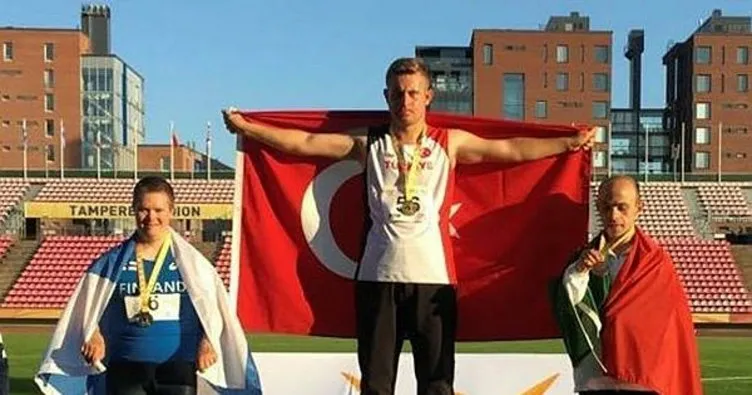 Down Sendromlu milli sporcu Ali Topaloğlu’ndan dünya rekoru