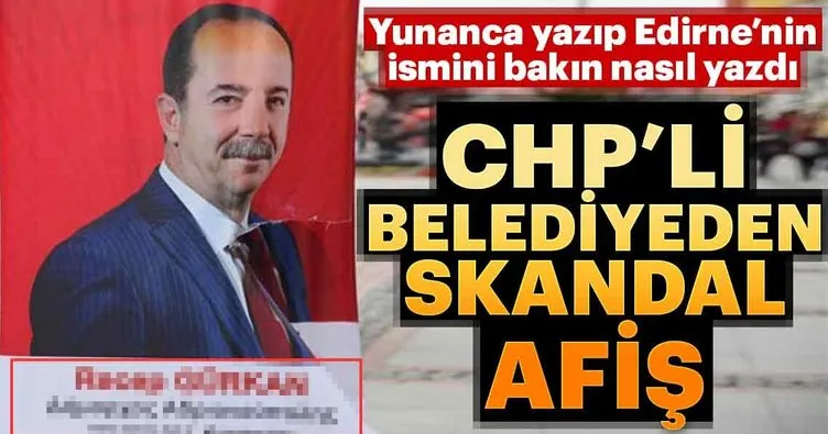 CHP'li belediyeden skandal afiş
