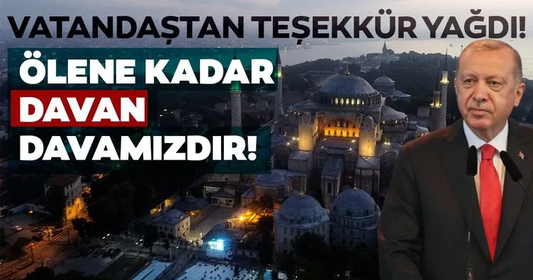 İletişim Başkanı Altun paylaştı! Ayasofya'nın açılışı üzerine vatandaştan CİMER'e teşekkür yağdı