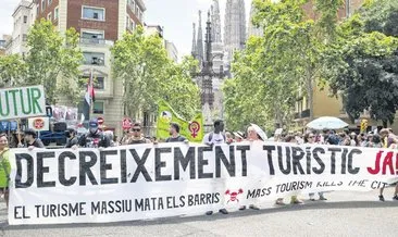 İspanya’da turist karşıtı protesto