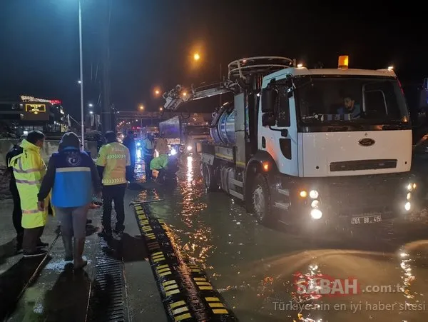 Trabzon'daki şiddetli sağanak Araklı ve Arsin'de hasara yol açtı