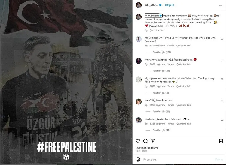 Dünyaca ünlü yıldızlar ve futbolcular Filistin’e ve Gazze’ye desteklerini sosyal medyada dile getirdi! Salah, Benzema, Ziyech, Gigi Hadid... “Filistin özgür olacak”