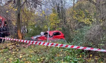 Beykoz’da feci kaza! Otomobil ağaçlara çarptı: 1 ölü, 1 yaralı