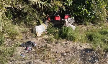 Alanya’da dere yatağına devrilen motosikletin sürücüsü öldü