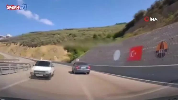Faciaya kılpayı: Otobanda ters yönde son sürat böyle ilerledi | Video
