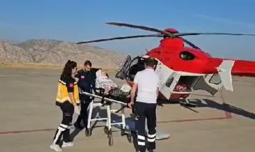 Ambulans helikopter 71 yaşındaki hasta için havalandı