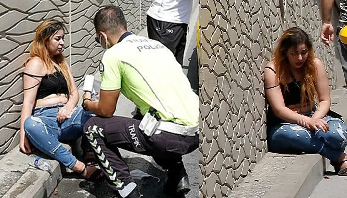 İstanbul Taksim’de inanılmaz anlar: Kadın turist çıldırdı!