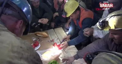 Zonguldak’ta maden işçileri, yeraltında ilk sahurlarını yaptı
