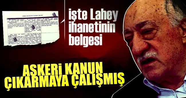 İşte Lahey ihanetinin belgesi