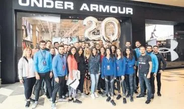 Under Armour 20 ayda 20 mağazaya ulaştı