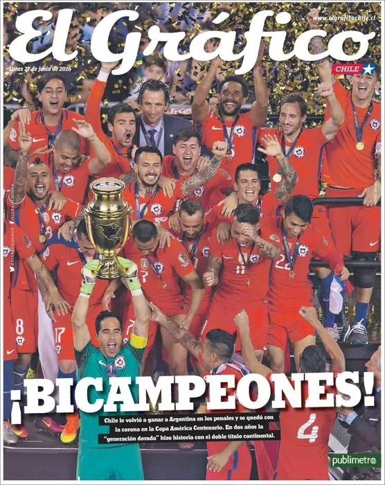 Copa America sonrası Arjantin ve Şili’de gazete manşetleri