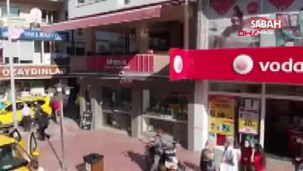 İzmir'deki deprem anı vatandaşın drone kamerasına böyle yansıdı | Video