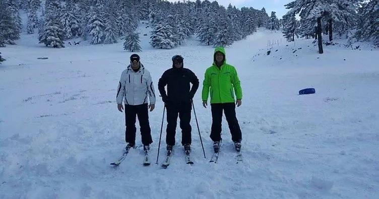 Muratdağı Termal Kayak Merkezi’nde kayak sezonu açıldı