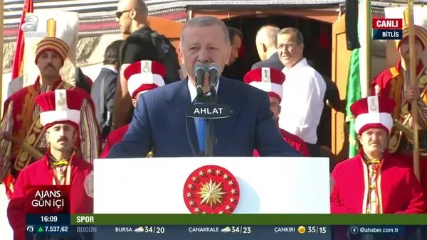 Başkan Erdoğan Bitlis'te! Malazgirt Zaferi 952. yılında! | Video