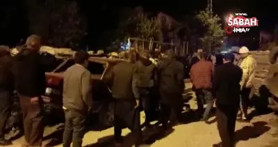 Adana’da kontrolden çıkan araç park halindeki araca çarptı: 1 yaralı | Video
