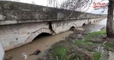 Sel sonrası Ergene’de korkutan yükseliş: Nehrin debisi 10 kat arttı | Video