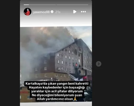 Bolu’daki yangın faciası sanat dünyasını da yasa boğdu: Yüreğimize ateş düştü!