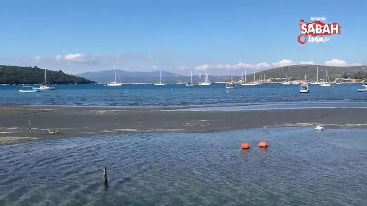 Seferihisar’da deniz 25 metre çekildi | Video
