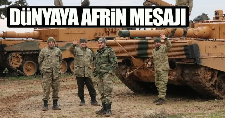 Dünyaya Afrin mesajı