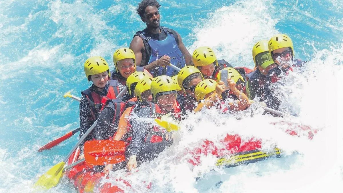 Köprülü Kanyon coştu, rafting keyfi başladı