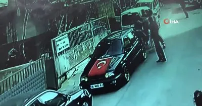 İstanbul’da komşusunu dövmek için balkondan uçarak atlayan adam kamerada | Video