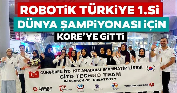 Türkiye’nin gururu öğrenciler! Güney Kore’ye uğurlandı
