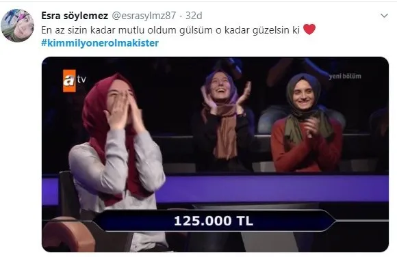 Kim Milyoner Olmak İster'de yarışan Ümmü Gülsüm Türkiye'yi duygulandırdı