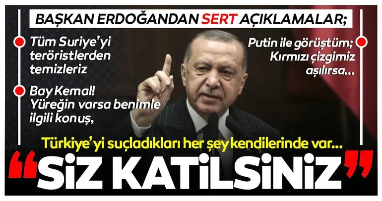 SON DAKİKA... Başkan Recep Tayyip Erdoğan’dan sert açıklamalar: Katil olan sizsiniz Müslümanlar değil!