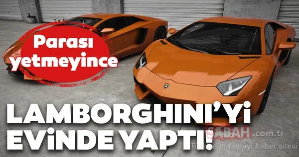 Lamborghini Aventador alamadı ama evinde yaptı! Genç adamın spor otomobilini görenler şoke oldu
