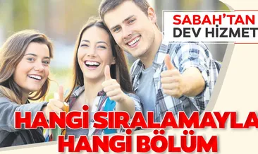 Hangi sıralamayla hangi bölüm