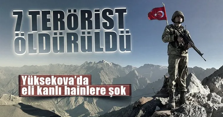 Hakkari’de 7 PKK’lı öldürüldü