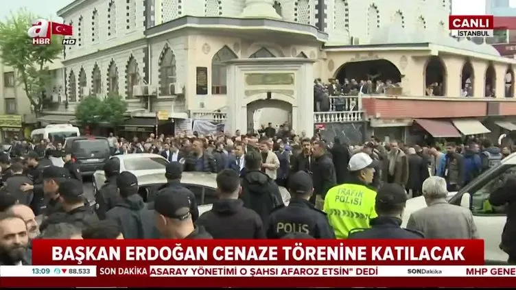 Cumhurbaşkanı Erdoğan, Kağıthane'de cenaze namazına katıldı