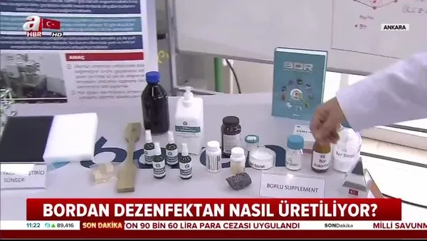 Bordan dezenfektan nasıl üretiliyor? Ar-Ge çalışmaları tamamlandı yakın zamanda üretime başlanacak! | Video