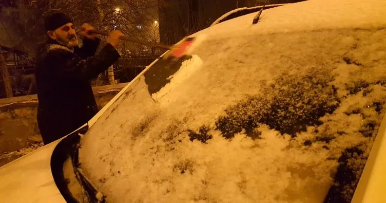 Erzurum’da yoğun kar yağışı