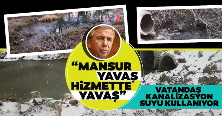 Son dakika haberi: Ankara’da birçok mahallede derelere kanalizasyon suları akıyor!