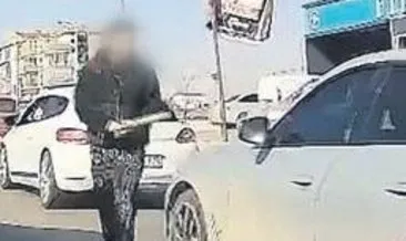 Trafikte tartıştı beyzbol sopası ile saldırdı #ankara