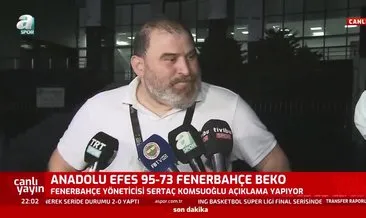 Son dakika spor haberi: Fenerbahçe’den Anadolu Efes maçı sonu sert çıkış! Bu işin tadı kaçtı