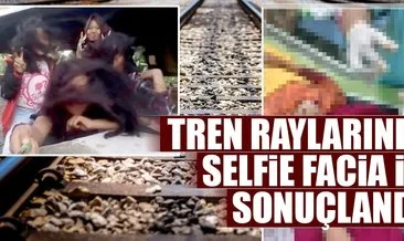 Tren yolunda selfie facia ile sonuçlandı!