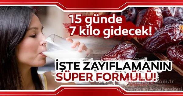 Hurma süt diyeti ile 15 günde yağdan zayıflayın! İşte kalıcı kilo verdiren en etkili yöntem!