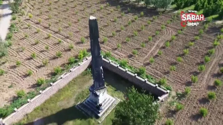 Şeftali bahçesinin ortasında 2 bin yıllık tarih | Video