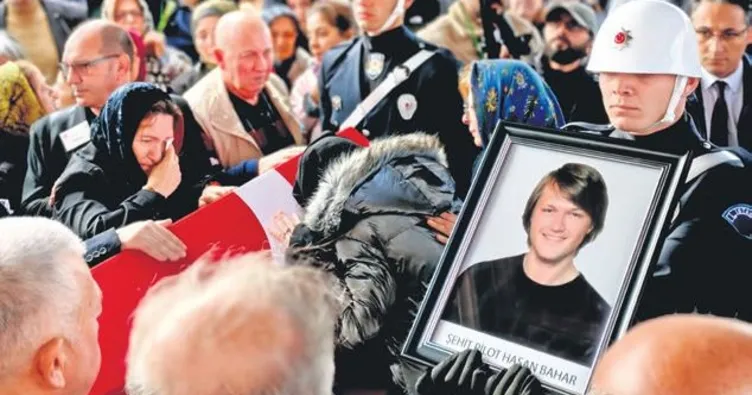 Hırvatistan’da şehit düşen pilota veda