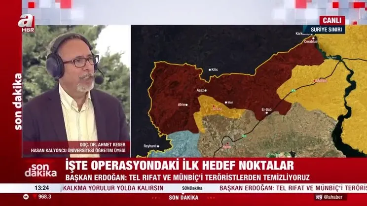 SON DAKİKA! Suriye'ye yeni operasyon! İşte operasyondaki ilk hedef noktalar | Video