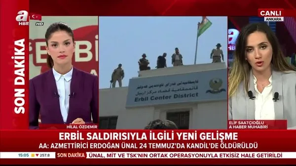 Erbil saldırısının azmettiricisi PKK'lı terörist Erdoğan Ünal 24 Temmuz'da etkisiz hale getirildi