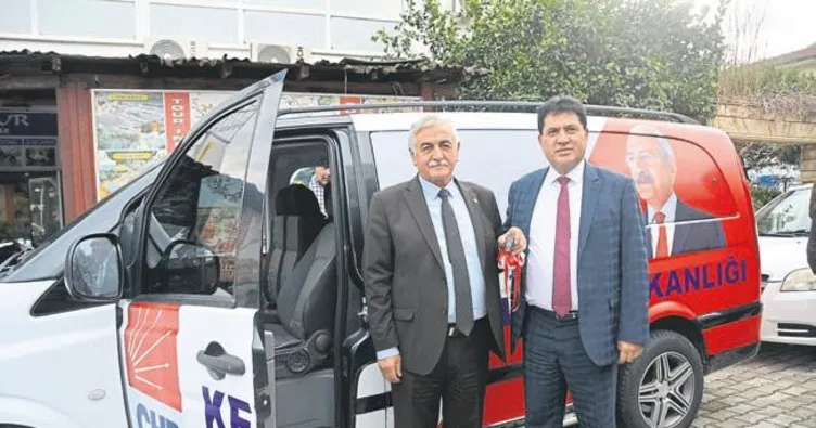 CHP’ye hediye araba