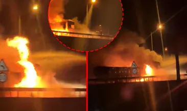 Amasya’da korkutan yangın! TIR alev topuna döndü #amasya