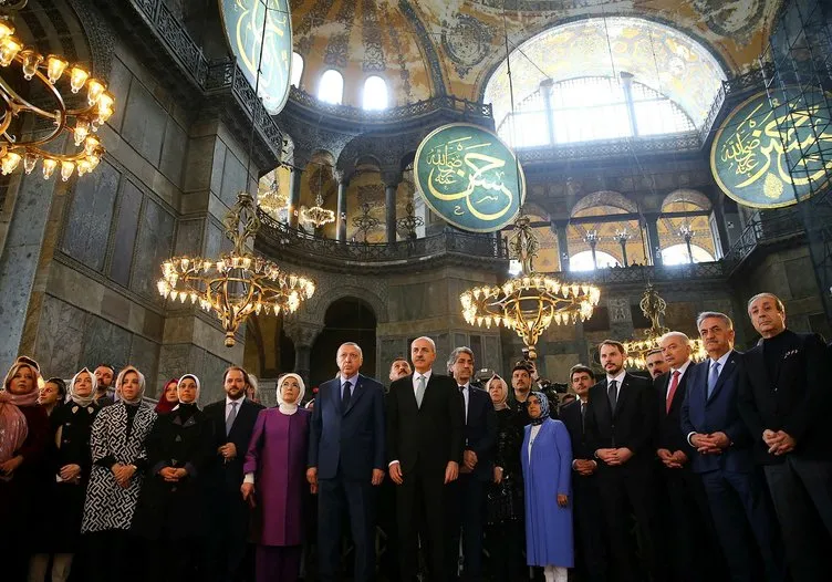 Cumhurbaşkanı Erdoğan'ın Yeditepe Bienali açılışından yansıyan kareleri