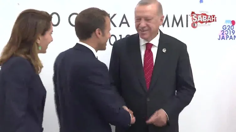 Cumhurbaşkanı Erdoğan, Fransa Cumhurbaşkanı Macron ile bir araya geldi